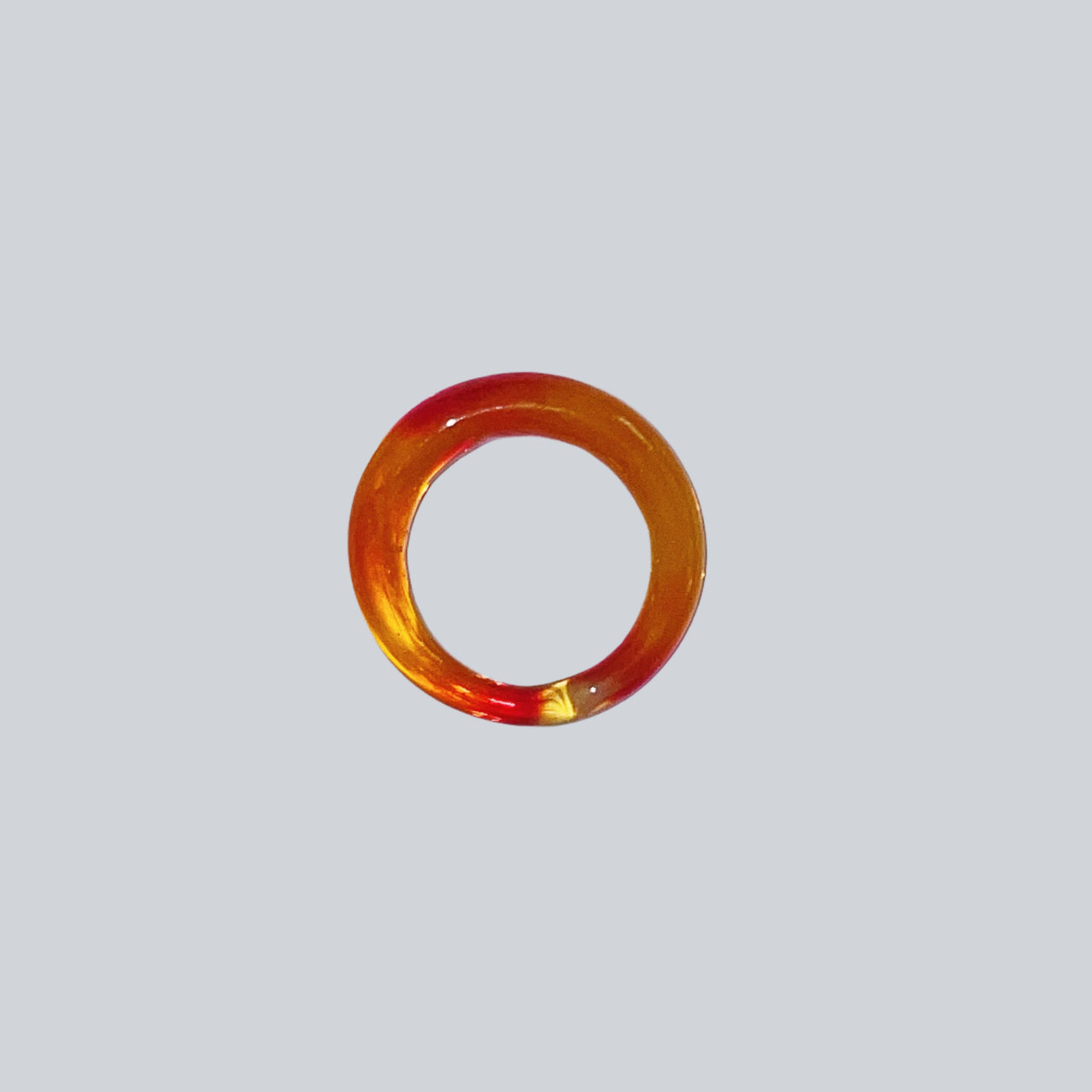 Marigold Wavy Glass Ring