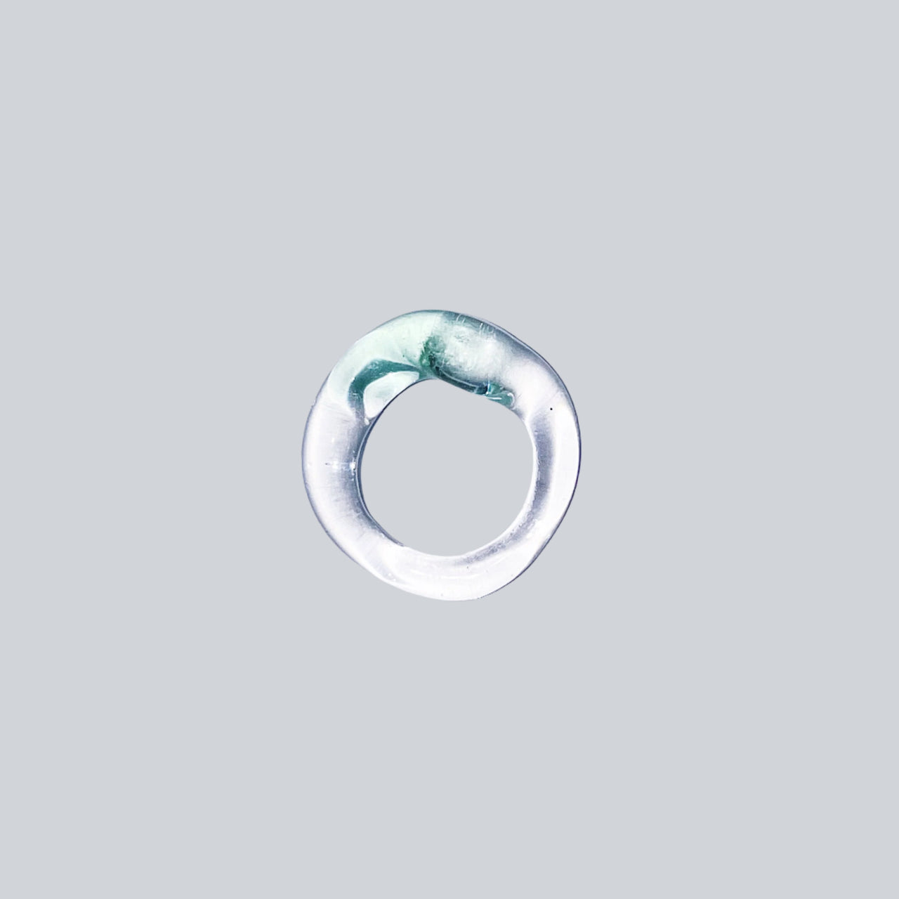 Clear Meadow Glass Ring