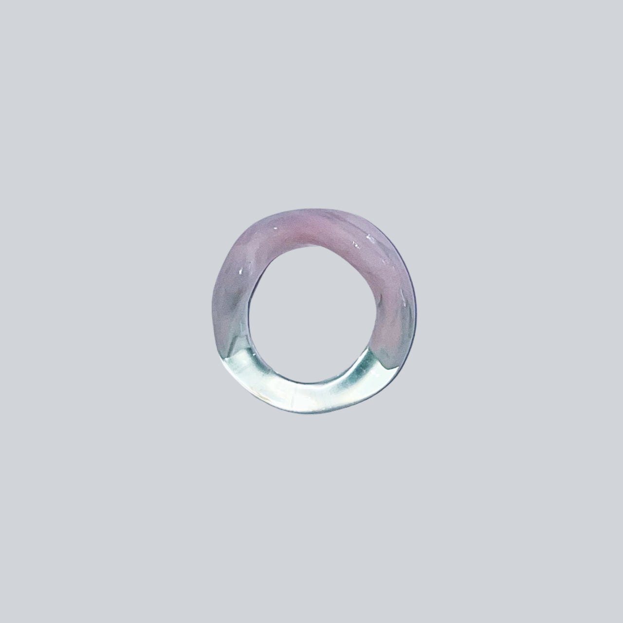 Peony Meadow Wavy Glass Ring