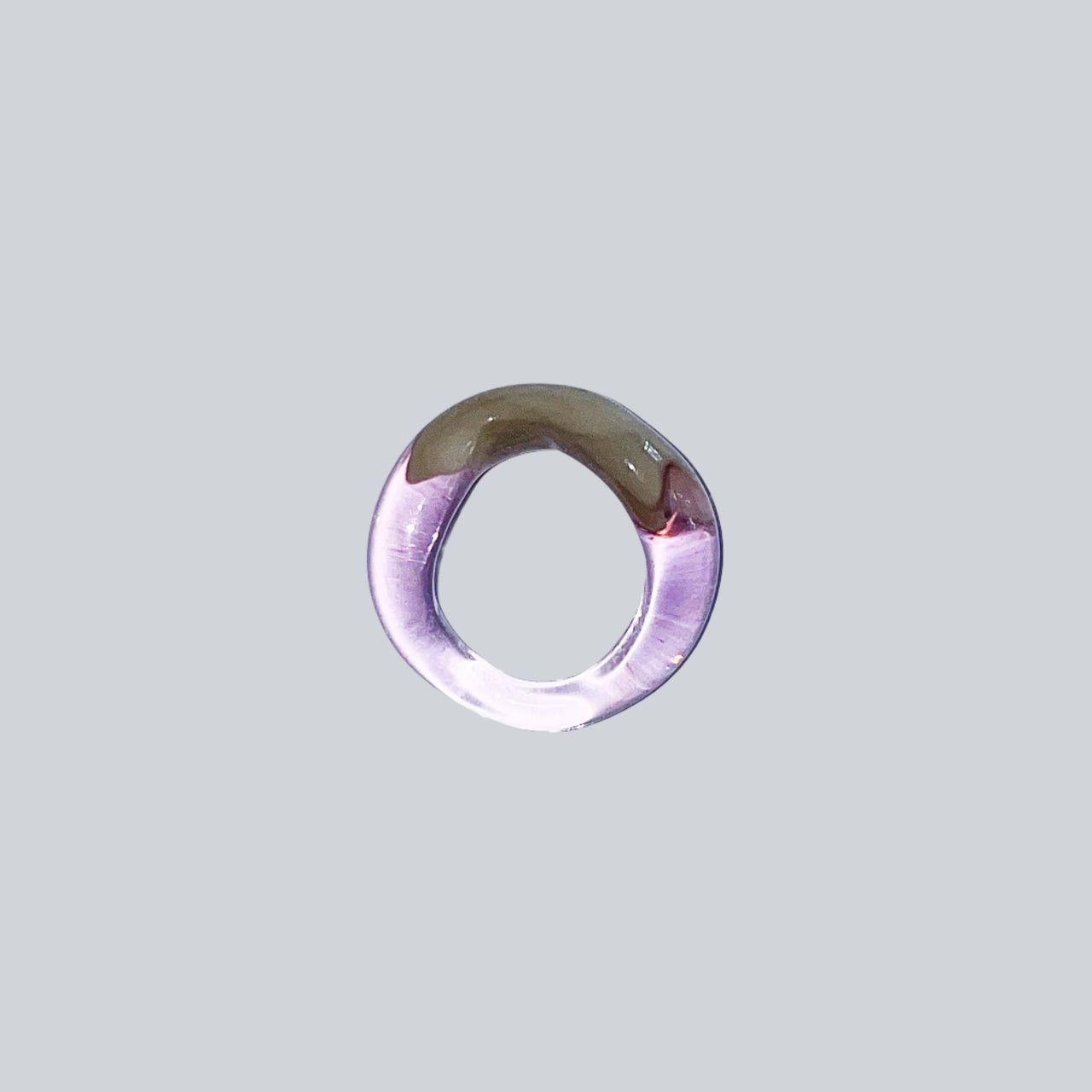 Orchid Halo Glass Ring